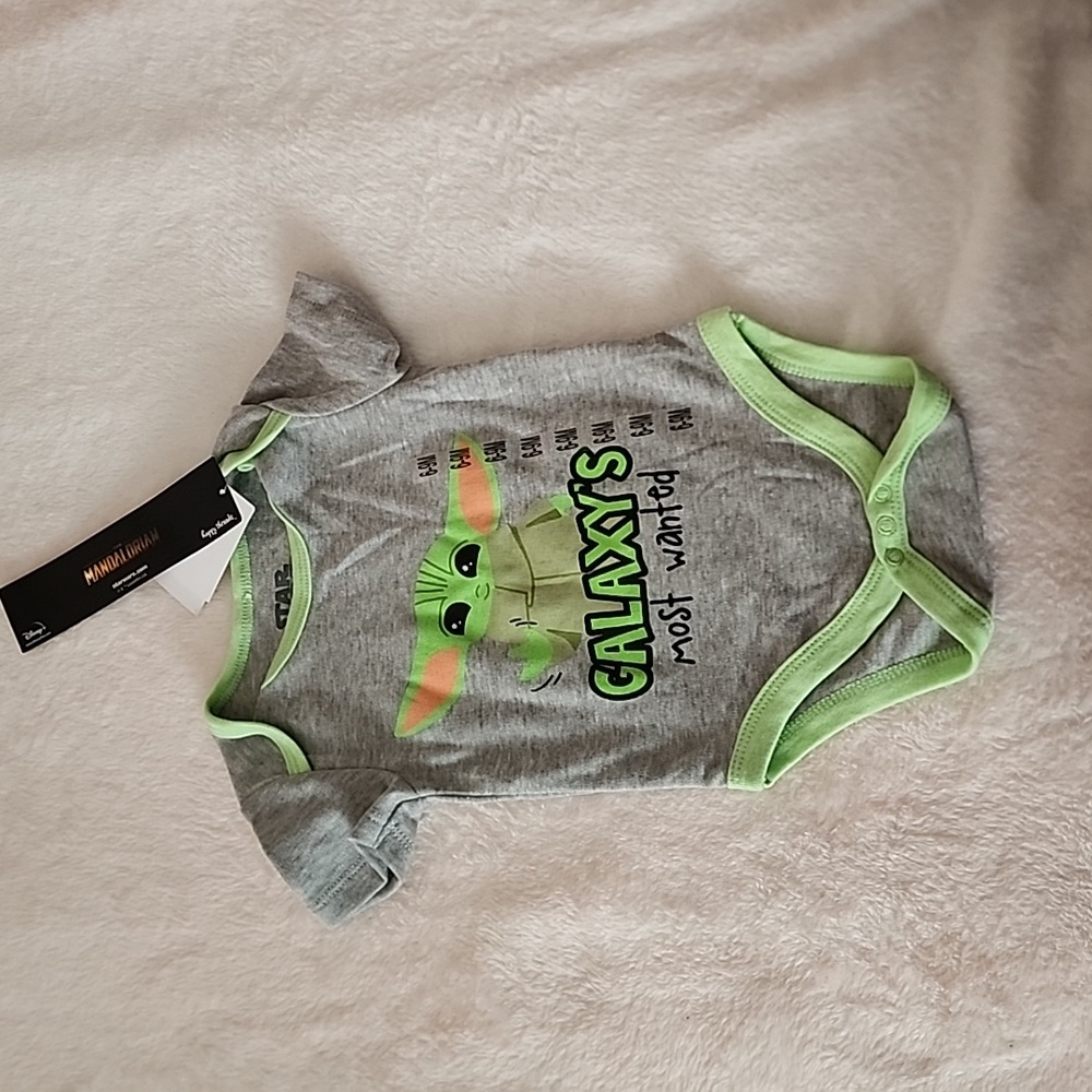 Baby Yoda One Piece Size 6-9 Months